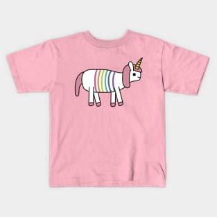 Cute Kawaii Rainbow Unicorn Kids T-Shirt
